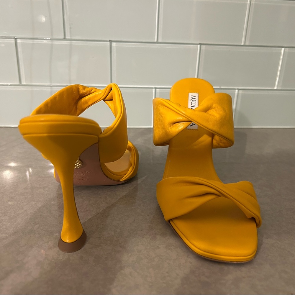 Aquazzura Twist Leather Sandals